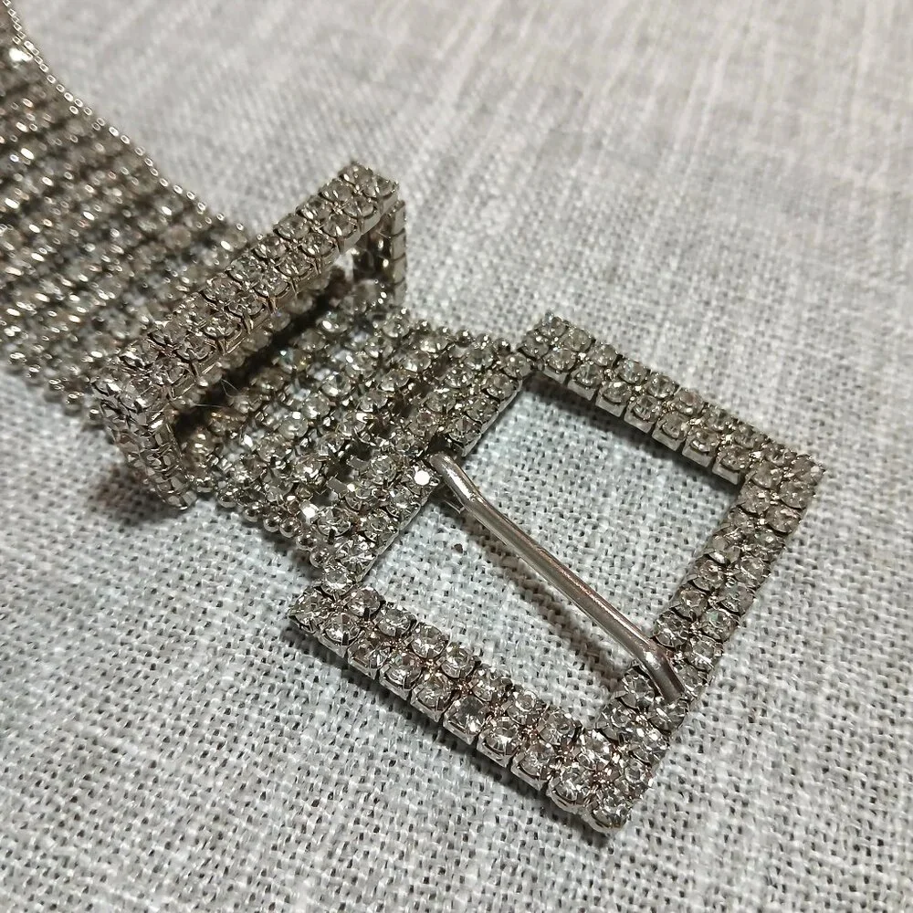 Crystal Rhinestone Bling Belt